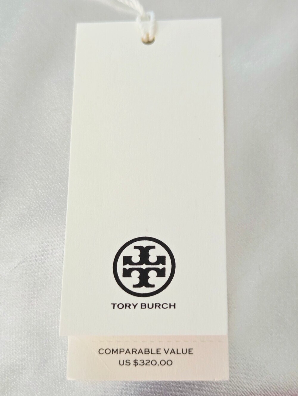 NWT TORY BURCH METALLIC SILVER MINI TOTE BAG WITH STRAP. - Picture 5 of 7